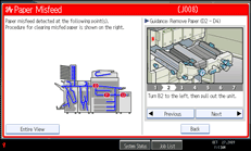 Operation panel screen illustration