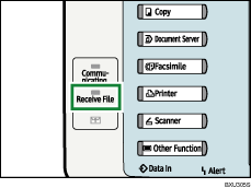 Receive File indicator illustration