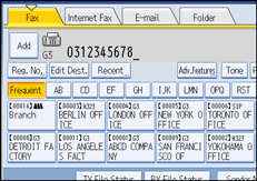 Operation panel screen illustration