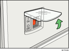 Main power switch illustration