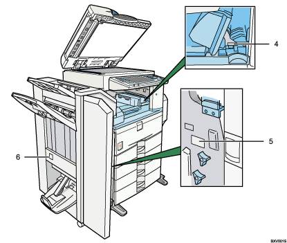 Main unit illustration numbered callout illustration