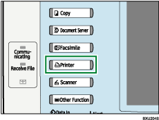 Printer key illustration