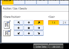 Operation panel screen illustration