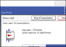 Illustration af betjeningspanelets sk&aelig;rm