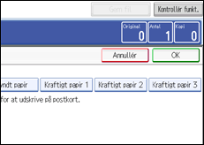 Illustration af betjeningspanelets sk&aelig;rm