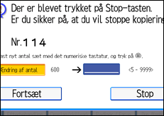 Illustration af betjeningspanelets sk&aelig;rm