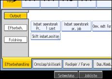 Illustration af betjeningspanelets sk&aelig;rm