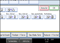 Illustration af betjeningspanelets sk&aelig;rm
