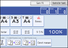 Illustration af betjeningspanelets sk&aelig;rm
