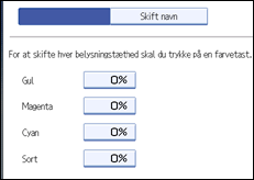 Illustration af betjeningspanelets sk&aelig;rm