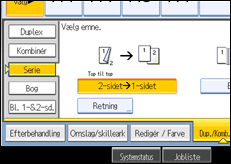 Illustration af betjeningspanelets sk&aelig;rm