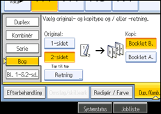 Illustration af betjeningspanelets sk&aelig;rm