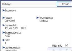 Illustration af betjeningspanelets sk&aelig;rm