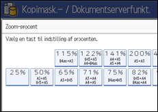 Illustration af betjeningspanelets sk&aelig;rm