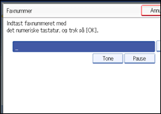 Illustration af sk&aelig;rmen p&aring; betjeningspanelet