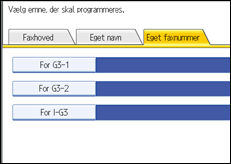 Illustration af sk&aelig;rmen p&aring; betjeningspanelet