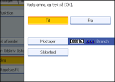 Illustration af sk&aelig;rmen p&aring; betjeningspanelet