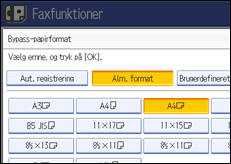 Illustration af sk&aelig;rmen p&aring; betjeningspanelet