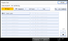Illustration af sk&aelig;rmen p&aring; betjeningspanelet