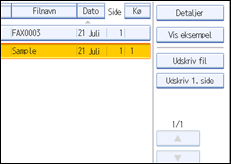 Illustration af sk&aelig;rmen p&aring; betjeningspanelet