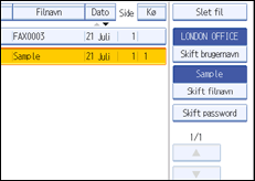 Illustration af sk&aelig;rmen p&aring; betjeningspanelet