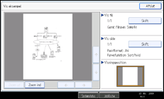 Illustration af sk&aelig;rmen p&aring; betjeningspanelet