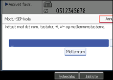 Illustration af sk&aelig;rmen p&aring; betjeningspanelet