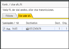 Illustration af sk&aelig;rmen p&aring; betjeningspanelet