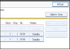 Illustration af sk&aelig;rmen p&aring; betjeningspanelet
