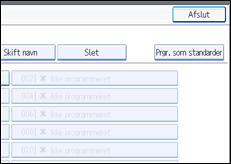 Illustration af sk&aelig;rmen p&aring; betjeningspanelet