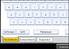 Illustration af sk&aelig;rmen p&aring; betjeningspanelet