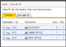 Illustration af sk&aelig;rmen p&aring; betjeningspanelet