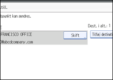 Illustration af sk&aelig;rmen p&aring; betjeningspanelet