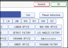 Illustration af sk&aelig;rmen p&aring; betjeningspanelet