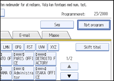 Illustration af sk&aelig;rmen p&aring; betjeningspanelet