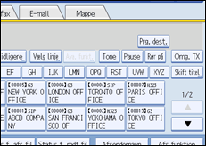 Illustration af sk&aelig;rmen p&aring; betjeningspanelet