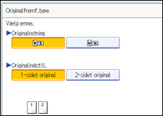 Illustration af sk&aelig;rmen p&aring; betjeningspanelet
