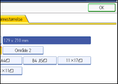 Illustration af sk&aelig;rmen p&aring; betjeningspanelet