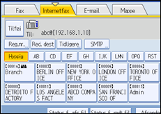 Illustration af sk&aelig;rmen p&aring; betjeningspanelet