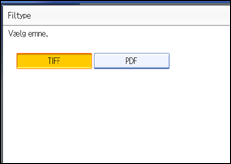 Illustration af sk&aelig;rmen p&aring; betjeningspanelet