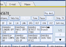 Illustration af sk&aelig;rmen p&aring; betjeningspanelet