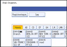Illustration af sk&aelig;rmen p&aring; betjeningspanelet