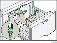 Illustration af bred elevatorkassette.