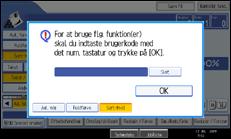 Illustration af sk&aelig;rmen p&aring; betjeningspanelet