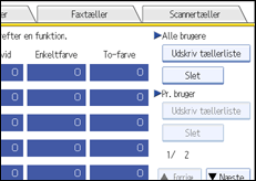 Illustration af sk&aelig;rm p&aring; betjeningspanel