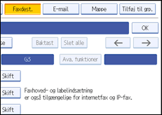 Illustration af sk&aelig;rm p&aring; betjeningspanel
