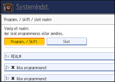 Illustration af sk&aelig;rm p&aring; betjeningspanel