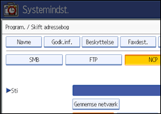 Illustration af sk&aelig;rm p&aring; betjeningspanel