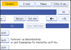 Illustration af sk&aelig;rm p&aring; betjeningspanel