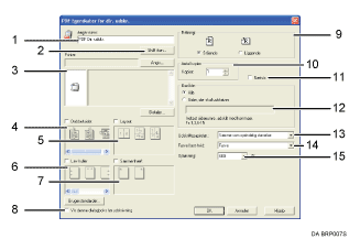 Nummereret illustration af programsk&aelig;rmbilledet